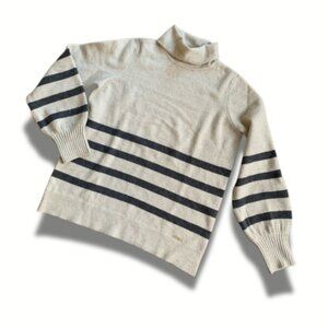 MICHAEL KORS Beige Turtleneck Sweater Small